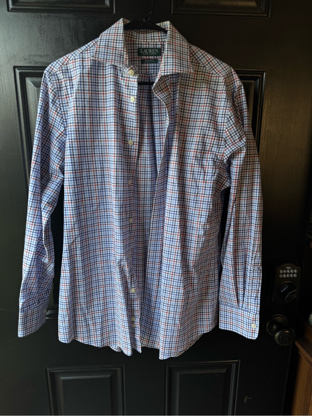 Ralph Lauren Blue and Red Check Dress Shirt